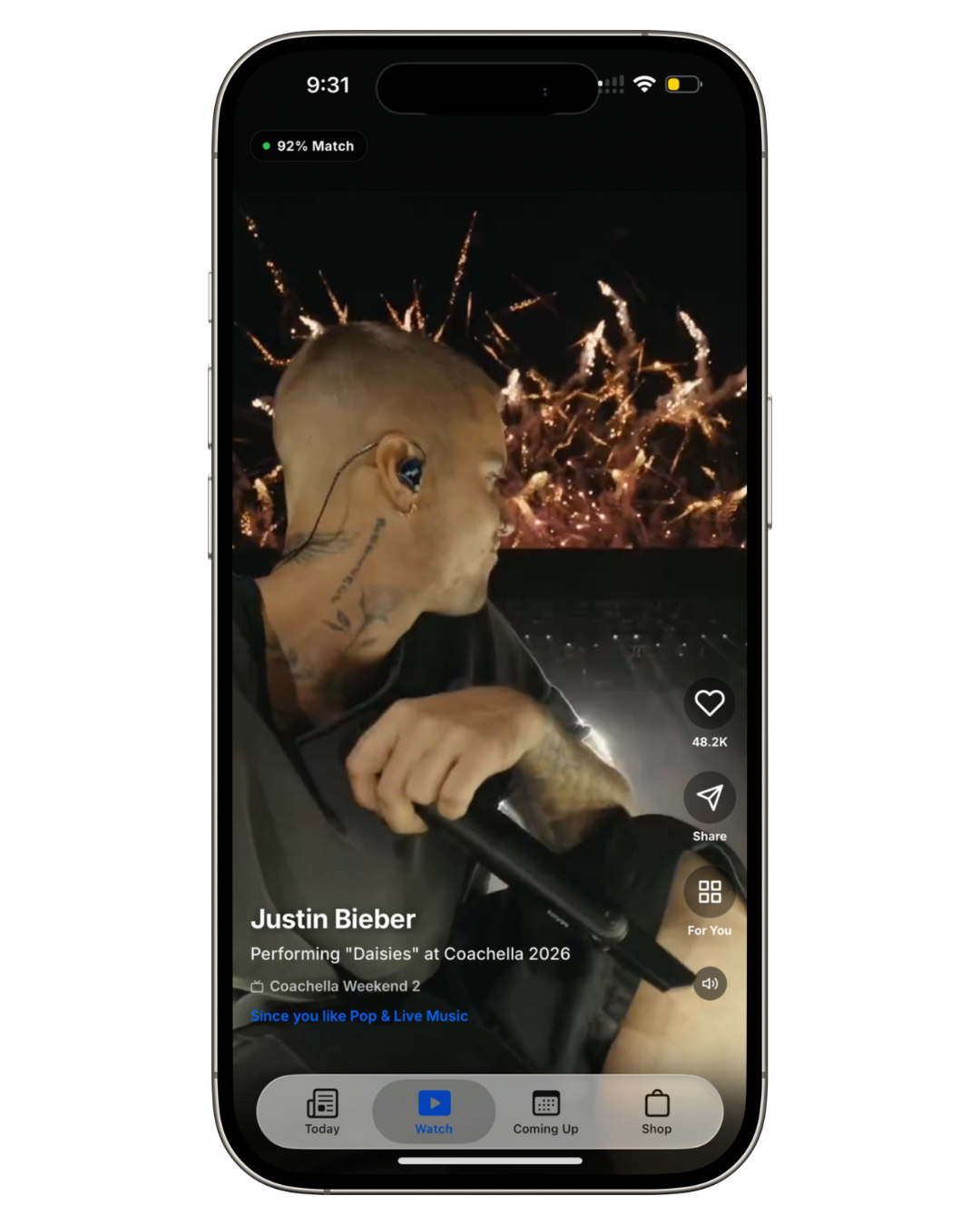 App screen